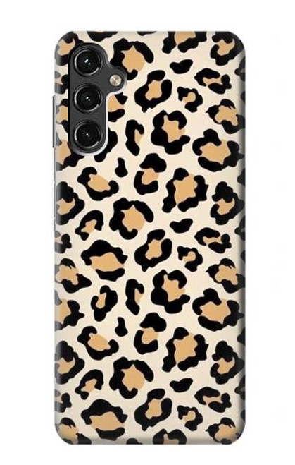 W3374 Motif mode continu Léopard Etui Coque Housse et Flip Housse Cuir pour Samsung Galaxy A14 5G