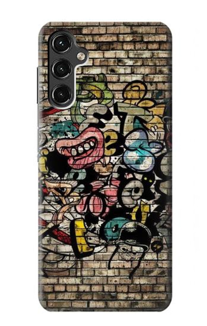 W3394 Graffiti mur Etui Coque Housse et Flip Housse Cuir pour Samsung Galaxy A14 5G