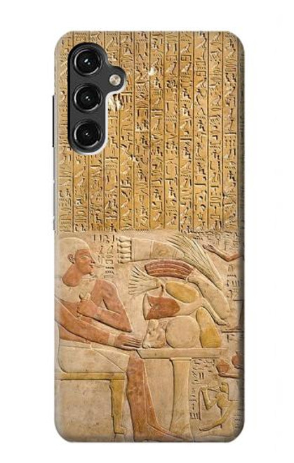 W3398 Egypte Stela Montouhotep Etui Coque Housse et Flip Housse Cuir pour Samsung Galaxy A14 5G