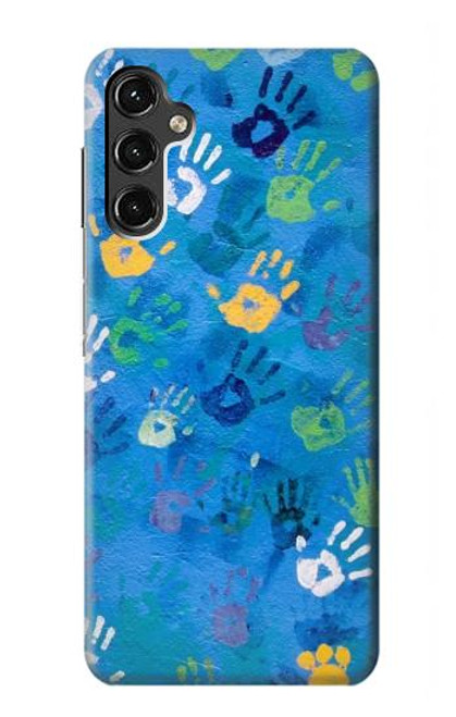 W3403 Imprimer la main Etui Coque Housse et Flip Housse Cuir pour Samsung Galaxy A14 5G