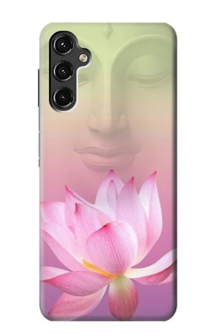 W3511 Fleur de lotus Bouddhisme Etui Coque Housse et Flip Housse Cuir pour Samsung Galaxy A14 5G