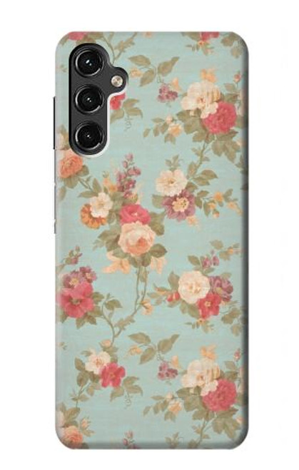 W3910 Rosier millésimé Etui Coque Housse et Flip Housse Cuir pour Samsung Galaxy A14 5G