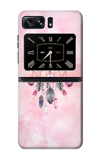 W3094 Peinture Dreamcatcher Aquarelle Etui Coque Housse et Flip Housse Cuir pour Motorola Moto Razr 2022