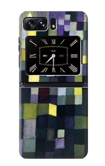 W3340 Architecture Paul Klee Etui Coque Housse et Flip Housse Cuir pour Motorola Moto Razr 2022