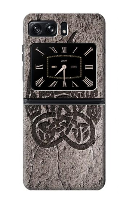 W3832 Patte d'ours nordique viking Berserkers Rock Etui Coque Housse et Flip Housse Cuir pour Motorola Moto Razr 2022