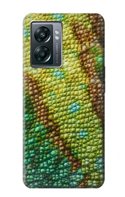 W3057 Imprimé graphique Lezard Peau Etui Coque Housse et Flip Housse Cuir pour OnePlus Nord N300