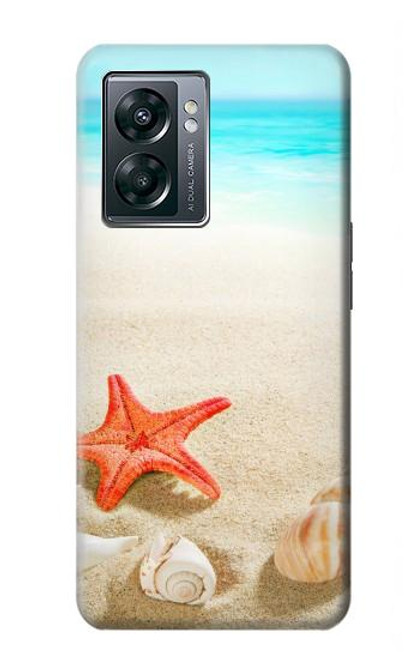 W3212 Coquilles de mer Étoile de mer Plage Etui Coque Housse et Flip Housse Cuir pour OnePlus Nord N300