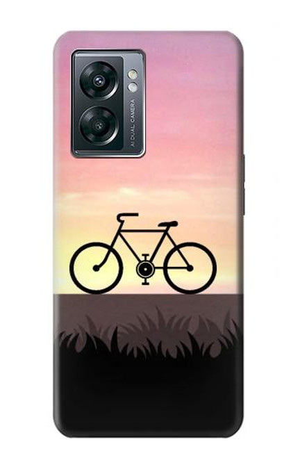 W3252 vélo Coucher de soleil Etui Coque Housse et Flip Housse Cuir pour OnePlus Nord N300