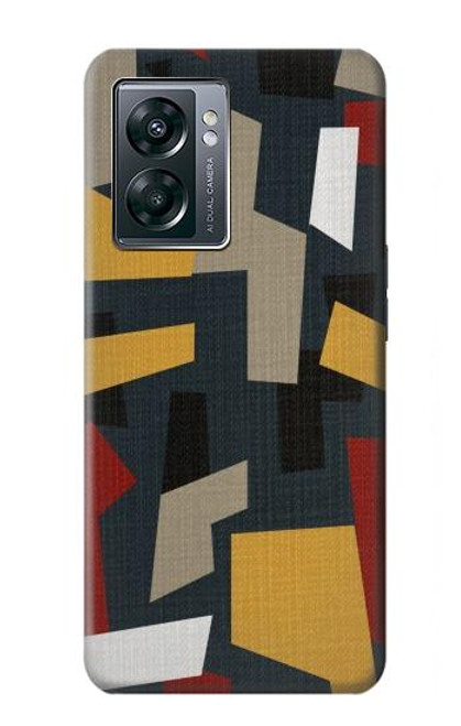 W3386 Résumé Tissu Texture Etui Coque Housse et Flip Housse Cuir pour OnePlus Nord N300