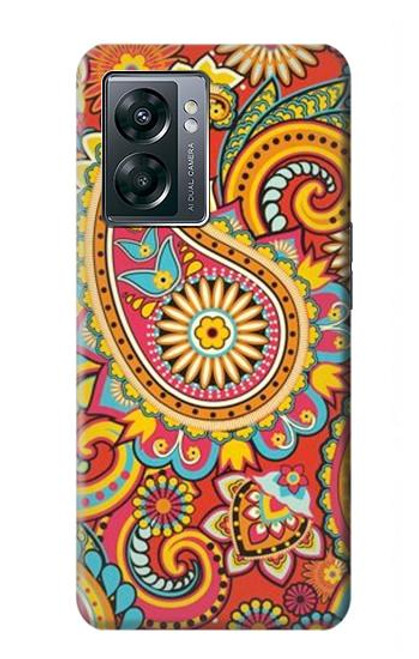 W3402 Floral Paisley Seamless Etui Coque Housse et Flip Housse Cuir pour OnePlus Nord N300