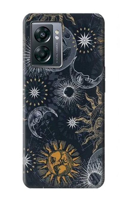 W3702 Lune et soleil Etui Coque Housse et Flip Housse Cuir pour OnePlus Nord N300