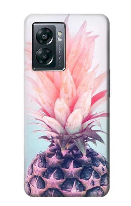 W3711 Ananas rose Etui Coque Housse et Flip Housse Cuir pour OnePlus Nord N300