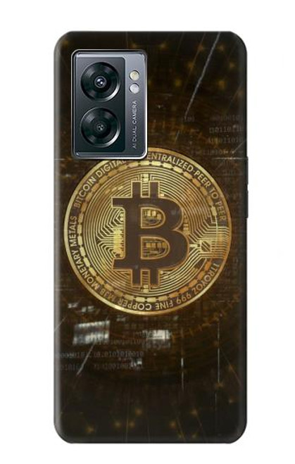 W3798 Crypto-monnaie Bitcoin Etui Coque Housse et Flip Housse Cuir pour OnePlus Nord N300