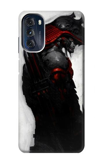 W2111 sombre Samurai Etui Coque Housse et Flip Housse Cuir pour Motorola Moto G 5G (2023)