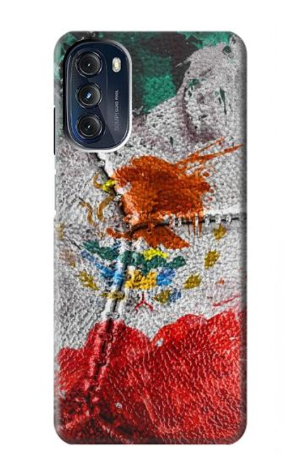 W3314 Mexique Drapeau Vinatage Football Graphique Etui Coque Housse et Flip Housse Cuir pour Motorola Moto G 5G (2023)