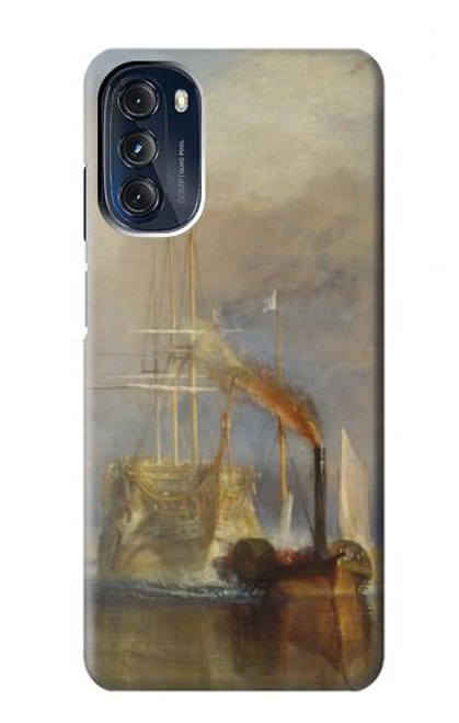 W3338 J. M. W. Turner Le Téméraire Etui Coque Housse et Flip Housse Cuir pour Motorola Moto G 5G (2023)