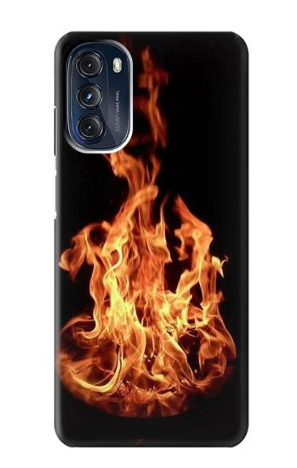 W3379 Cadre d'incendie Etui Coque Housse et Flip Housse Cuir pour Motorola Moto G 5G (2023)