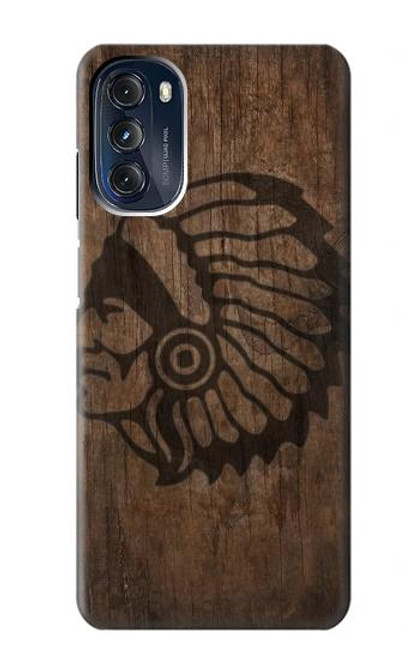 W3443 Tête indienne Etui Coque Housse et Flip Housse Cuir pour Motorola Moto G 5G (2023)