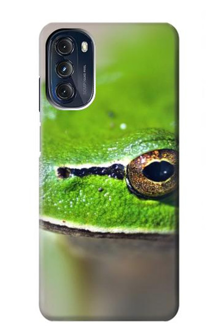 W3845 Grenouille verte Etui Coque Housse et Flip Housse Cuir pour Motorola Moto G 5G (2023)