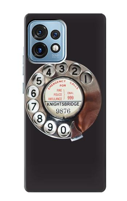 W0059 Ligne téléphonique Etui Coque Housse et Flip Housse Cuir pour Motorola Edge+ (2023), X40, X40 Pro, Edge 40 Pro