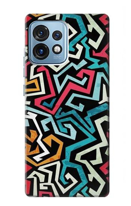 W3712 Motif Pop Art Etui Coque Housse et Flip Housse Cuir pour Motorola Edge+ (2023), X40, X40 Pro, Edge 40 Pro