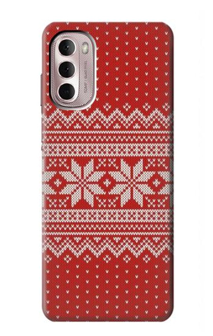 W3384 Motif d'hiver sans couture tricot Etui Coque Housse et Flip Housse Cuir pour Motorola Moto G Stylus 4G (2022)