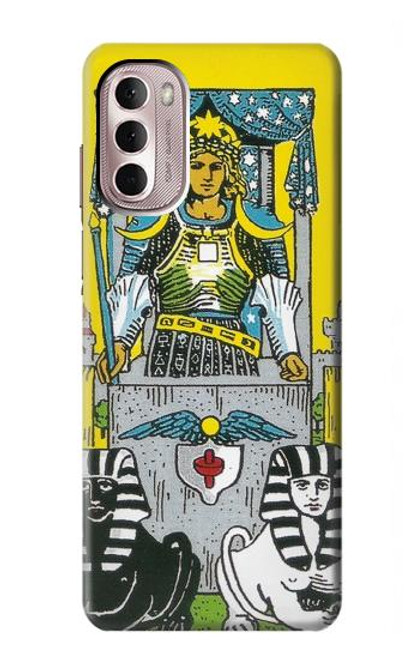 W3739 Carte de tarot le char Etui Coque Housse et Flip Housse Cuir pour Motorola Moto G Stylus 4G (2022)