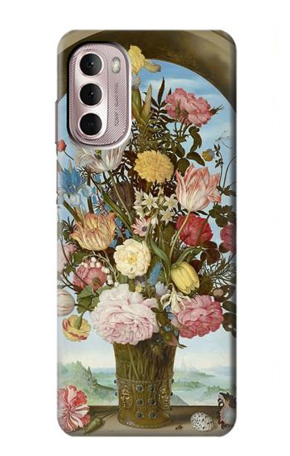 W3749 Vase de fleurs Etui Coque Housse et Flip Housse Cuir pour Motorola Moto G Stylus 4G (2022)