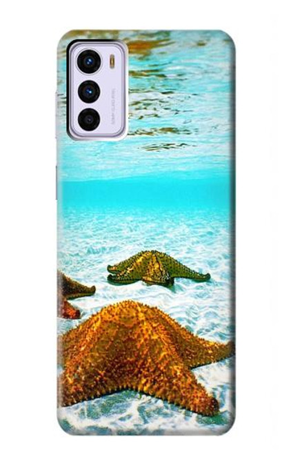 W1679 Étoile de mer plage de la mer Etui Coque Housse et Flip Housse Cuir pour Motorola Moto G42