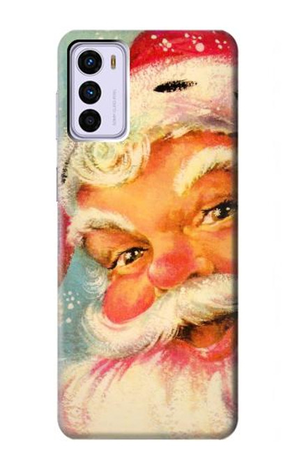 W2840 Noël Père Noël Millésime Etui Coque Housse et Flip Housse Cuir pour Motorola Moto G42