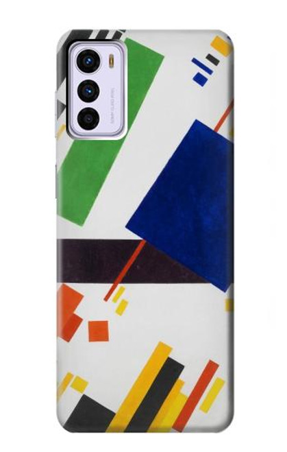 W3343 Kazimir Malevitch Composition suprématiste Etui Coque Housse et Flip Housse Cuir pour Motorola Moto G42