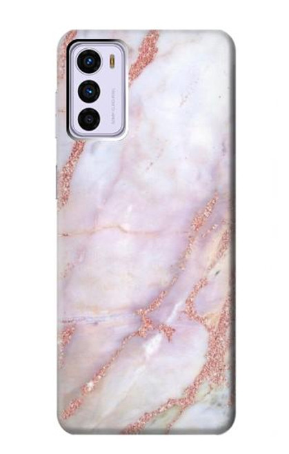 W3482 Imprimer Graphique marbre rose Etui Coque Housse et Flip Housse Cuir pour Motorola Moto G42