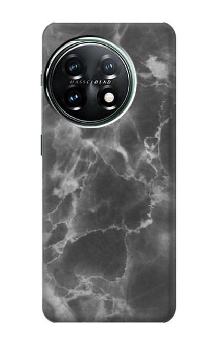 W2526 Noir Marbre imprimé graphique Etui Coque Housse et Flip Housse Cuir pour OnePlus 11
