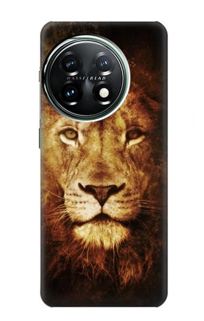 W3182 Lion Etui Coque Housse et Flip Housse Cuir pour OnePlus 11