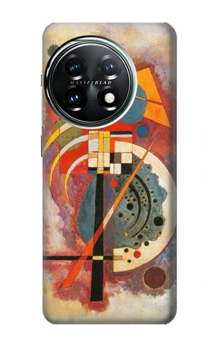 W3337 Wassily Kandinsky Hommage a Grohmann Etui Coque Housse et Flip Housse Cuir pour OnePlus 11