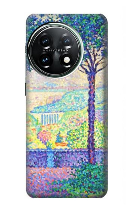 W3349 Paul Signac Terrasse de Meudon Etui Coque Housse et Flip Housse Cuir pour OnePlus 11