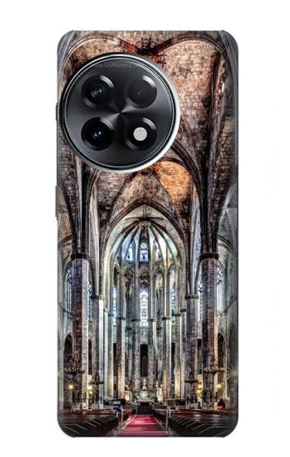 W3210 Santa Maria Del Mar Cathedral Etui Coque Housse et Flip Housse Cuir pour OnePlus 11R