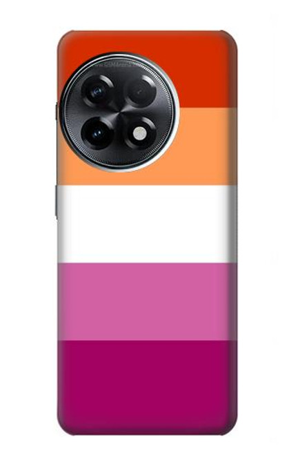 W3887 Drapeau de la fierté lesbienne Etui Coque Housse et Flip Housse Cuir pour OnePlus 11R