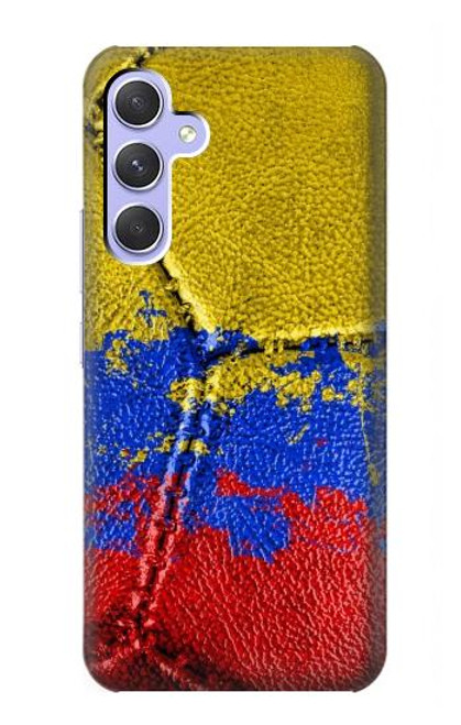 W3306 Colombie Drapeau de football graphique Millésime Etui Coque Housse et Flip Housse Cuir pour Samsung Galaxy A54 5G