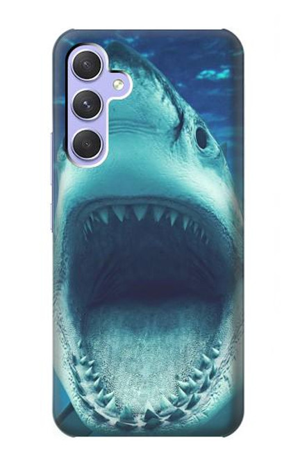 W3548 Requin-tigre Etui Coque Housse et Flip Housse Cuir pour Samsung Galaxy A54 5G