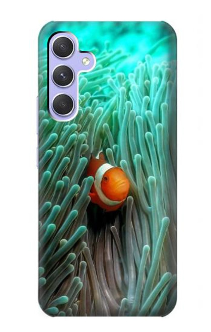 W3893 Poisson-clown Ocellaris Etui Coque Housse et Flip Housse Cuir pour Samsung Galaxy A54 5G