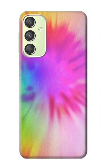 W2488 Tie Dye Couleur Etui Coque Housse et Flip Housse Cuir pour Samsung Galaxy A24 4G