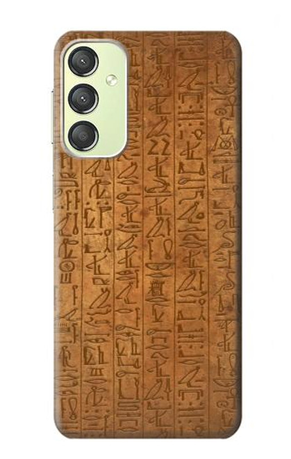 W2805 Égyptien Papyrus d'Ani Etui Coque Housse et Flip Housse Cuir pour Samsung Galaxy A24 4G