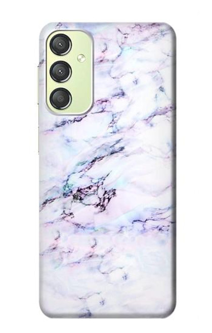 W3215 Transparente marbre rose Etui Coque Housse et Flip Housse Cuir pour Samsung Galaxy A24 4G