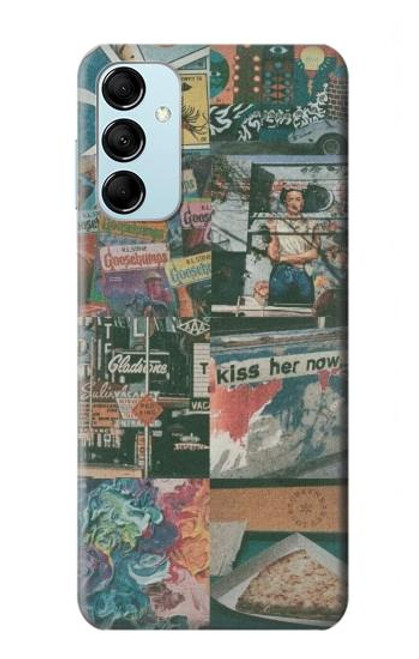 W3909 Affiche ancienne Etui Coque Housse et Flip Housse Cuir pour Samsung Galaxy M14