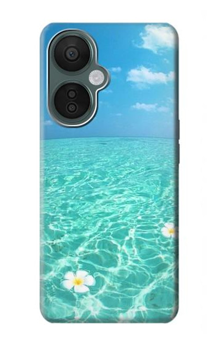 W3720 Summer Ocean Beach Etui Coque Housse et Flip Housse Cuir pour OnePlus Nord CE 3 Lite, Nord N30 5G