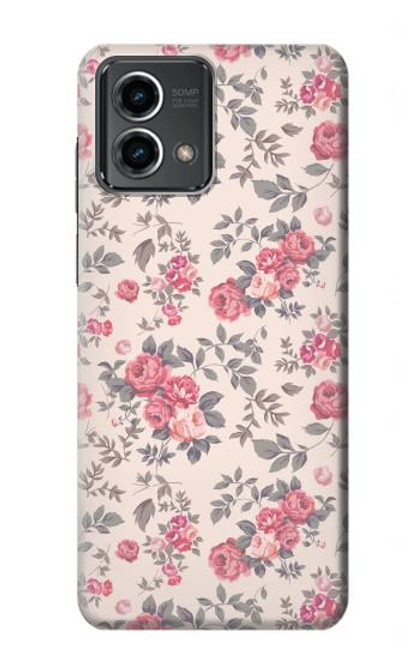 W3095 Motif Rose millésimé Etui Coque Housse et Flip Housse Cuir pour Motorola Moto G Stylus 5G (2023)