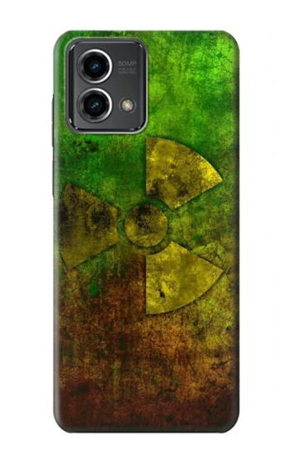 W3202 Symbole de danger radioactif nucléaire Etui Coque Housse et Flip Housse Cuir pour Motorola Moto G Stylus 5G (2023)