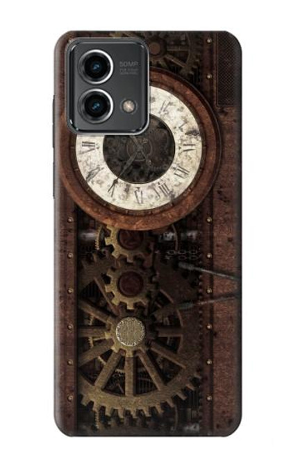 W3221 Gears steampunk Horloge Etui Coque Housse et Flip Housse Cuir pour Motorola Moto G Stylus 5G (2023)