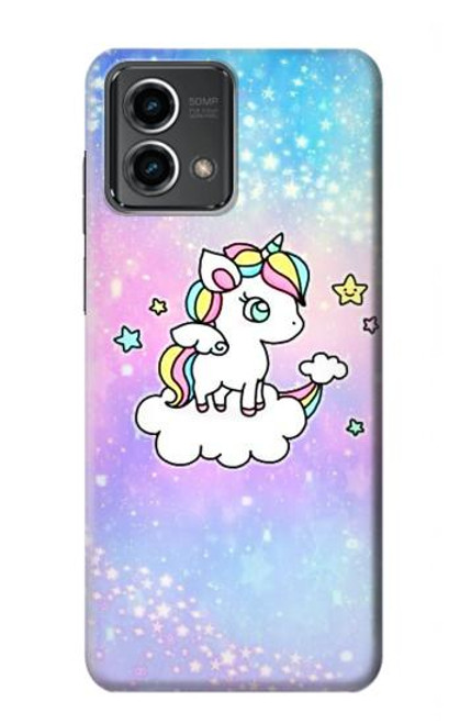 W3256 Mignon Licorne Etui Coque Housse et Flip Housse Cuir pour Motorola Moto G Stylus 5G (2023)